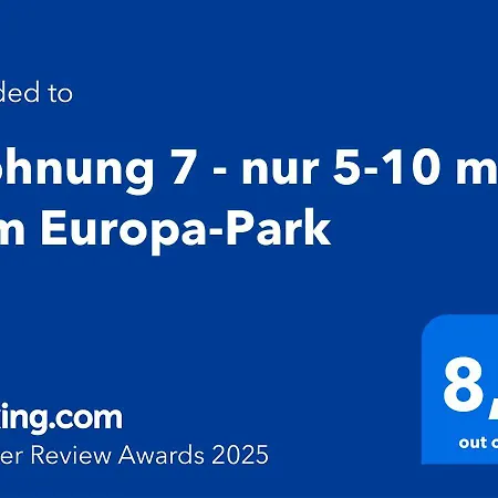 7 - Nur 5-10 Min Vom Europa-park דירה *
